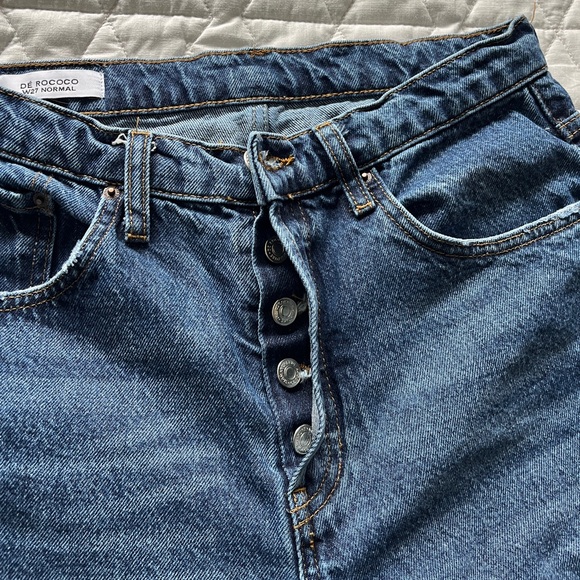 De Rococo No.5 High Waist Straight Cropped Denim - Picture 7 of 11